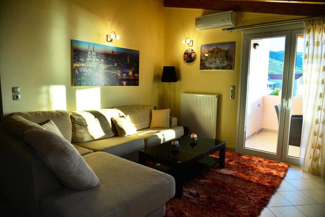 Sea View Luxury Apartment Plataria Esterno foto